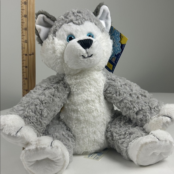 Build-A-Bear Happy Husky Gray and White Husky Plush - Picture 10 of 10